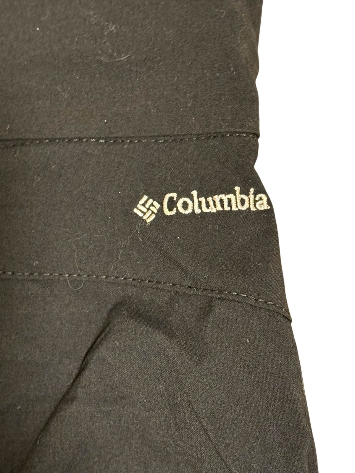 Columbia All Seasons Comfort Stretch Mid Rise Ruched Skort Pockets Size L Black