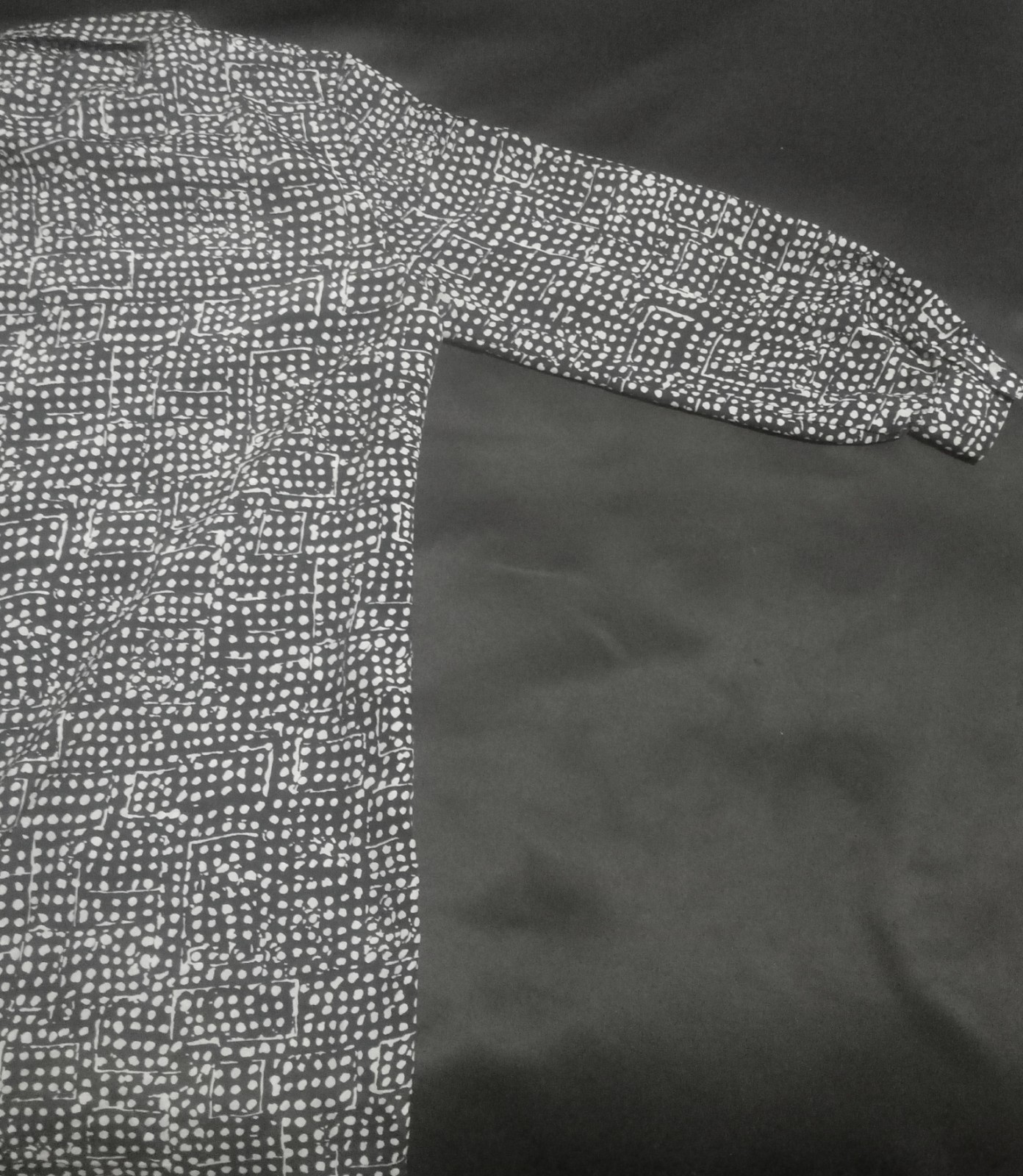 Brownstone Studio New York Shirt Dress Size 12 Black White Polka Dot Belted USA