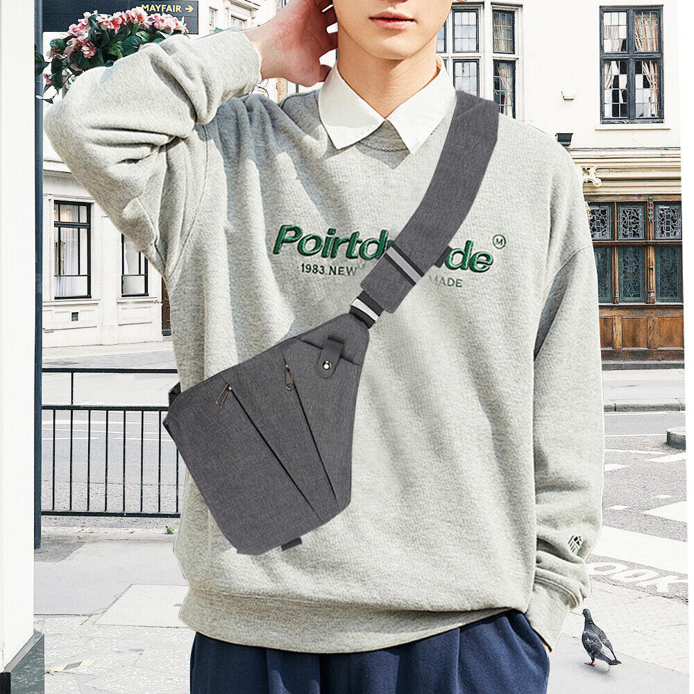 Waterproof Personal Shoulder Anti Theft Pocket Bag Men Travel Casual Chest Pack