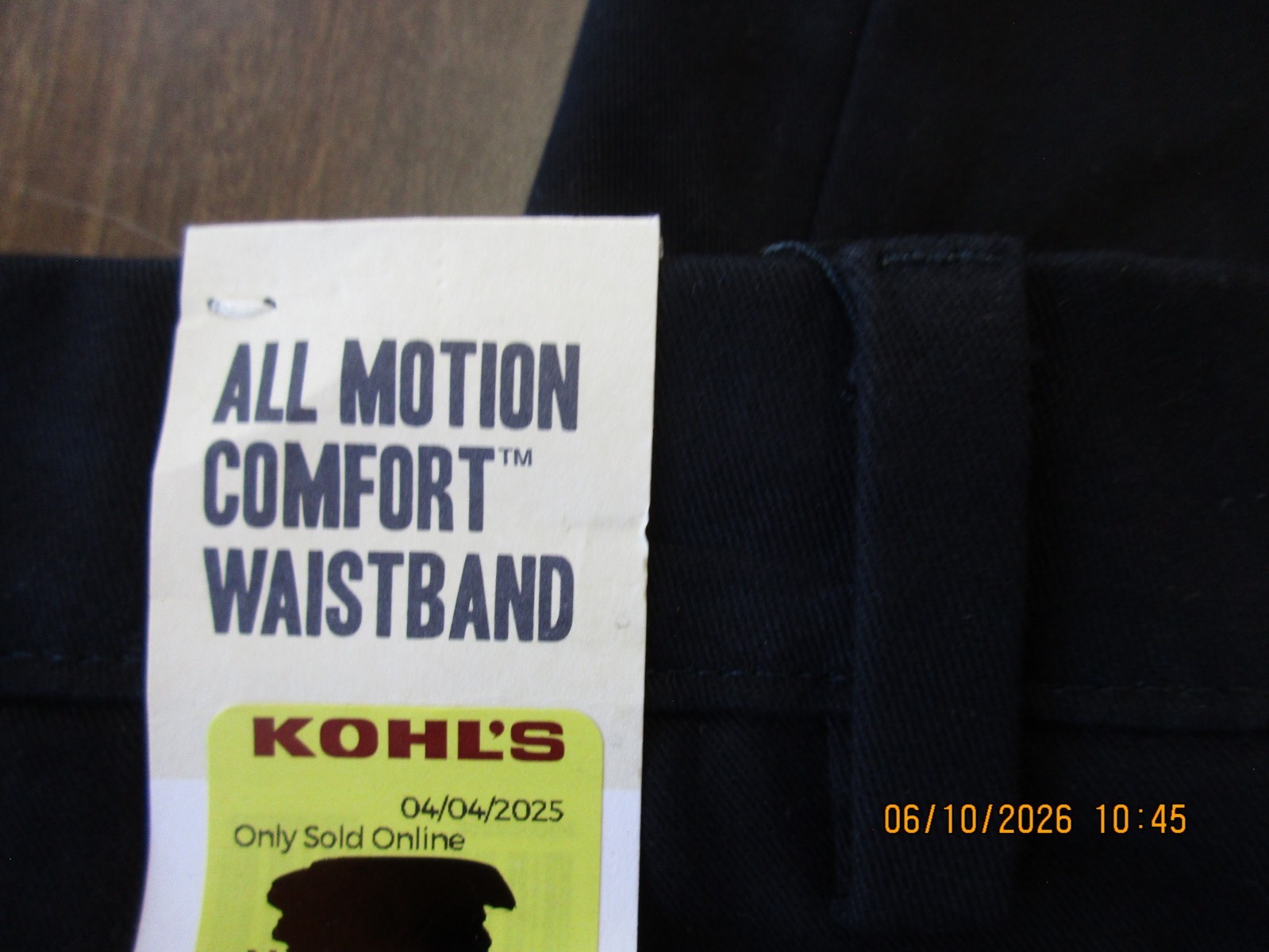 New Dockers Pants Mens 32×29 Dark Blue Easy Khaki Slim Fit Stretch Free Shipping