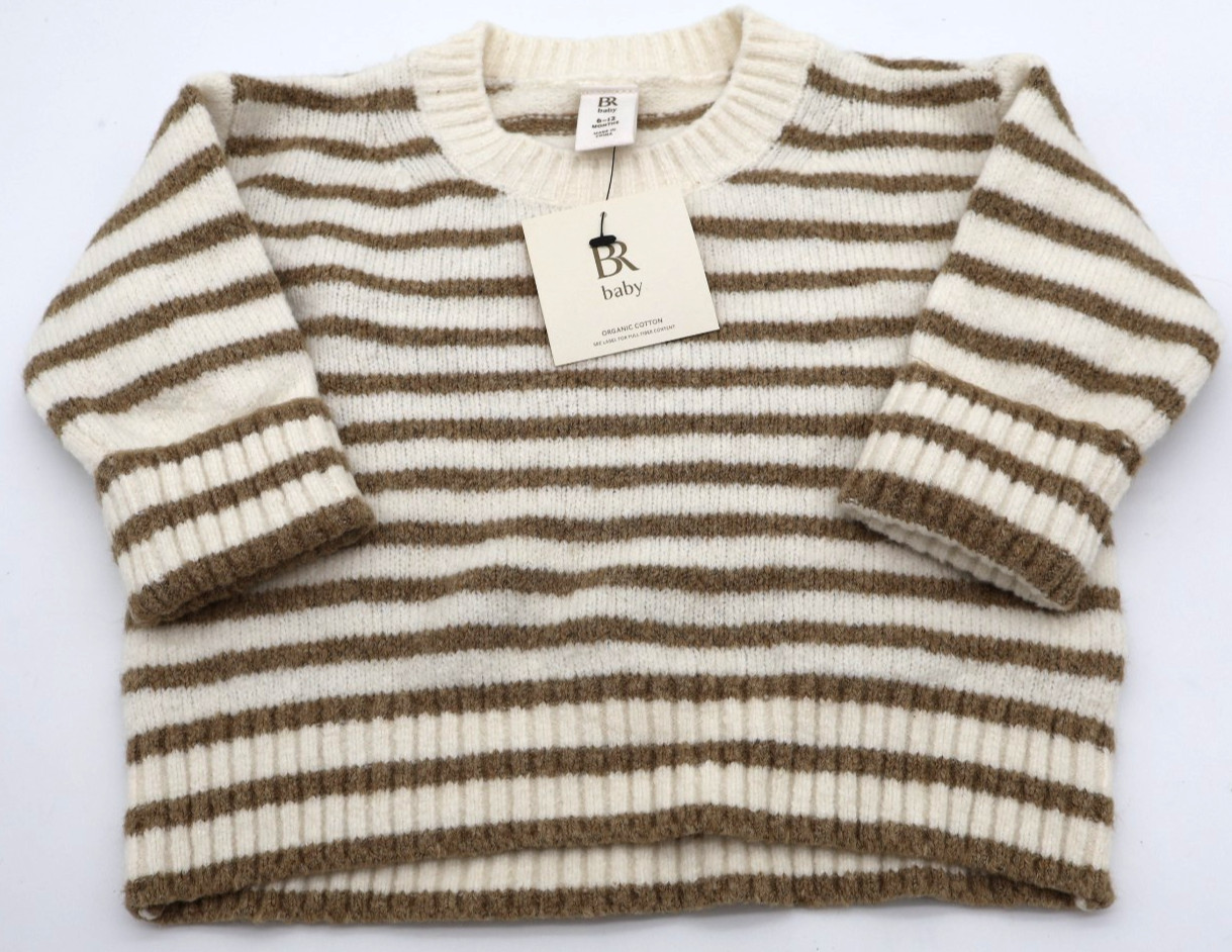 Banana Republic Baby Organic Cotton Cashmere Striped Sweater 6-12 Months NWT