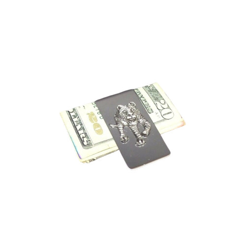 Tiger Money Clip Stainless Steel Cash Credit Card Wallet Clipper