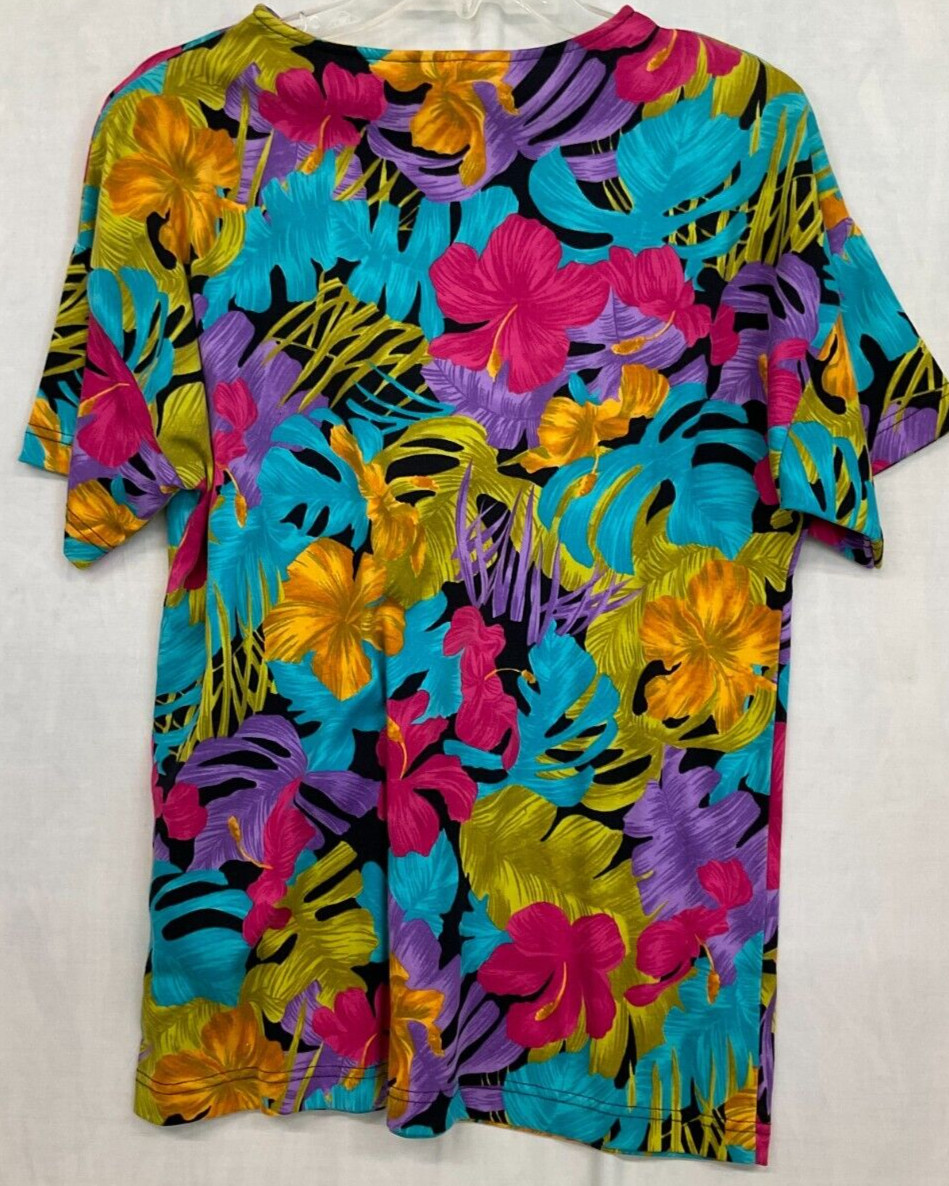 LINKS SHORT SLEEVE COTTON KNIT BRIGHT COLOR PULLOVER SHIRT, ONE SIZE FITS MOST