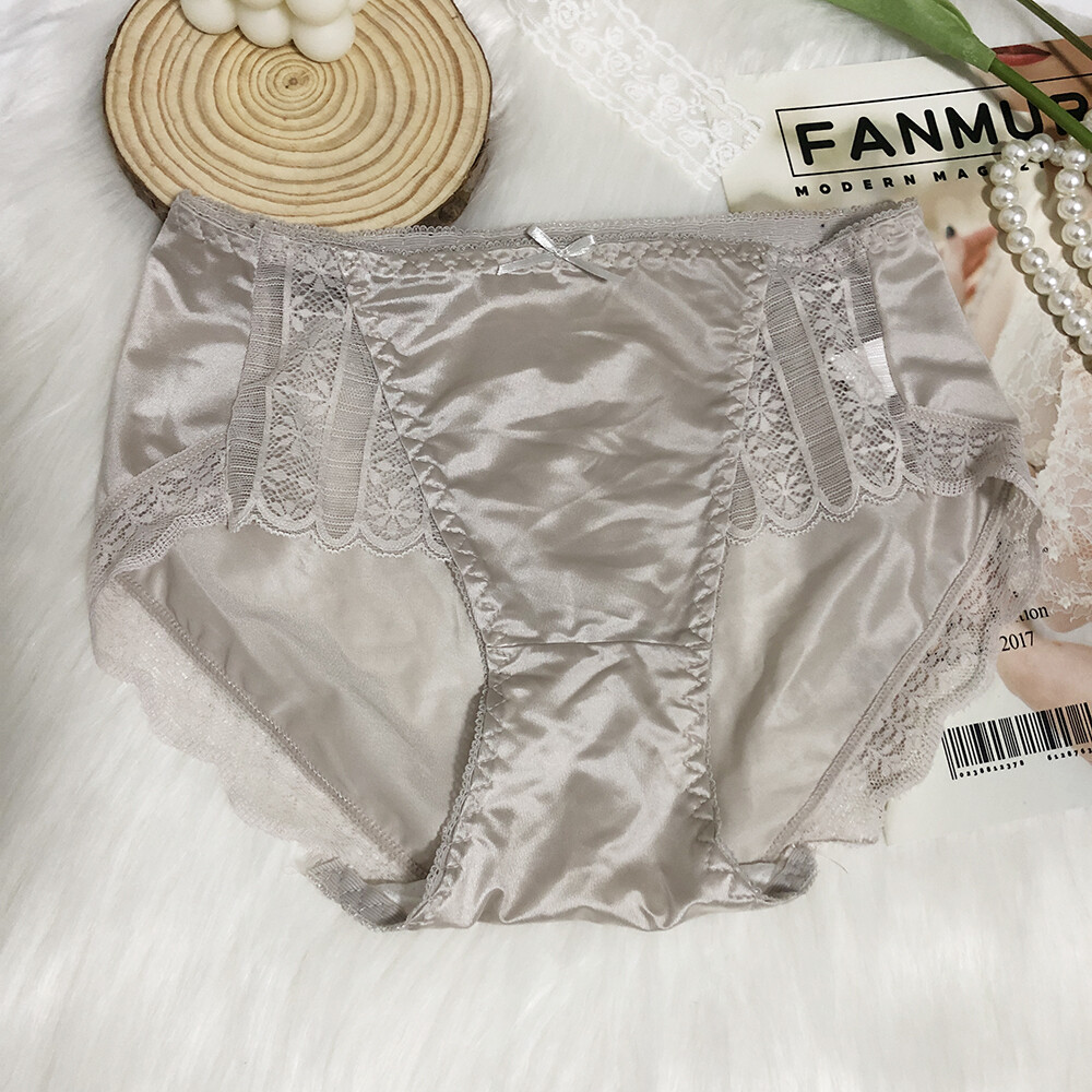 5 Pcs Women Girls Sexy Satin Panties French Fashion Underwear Briefs Lingeries