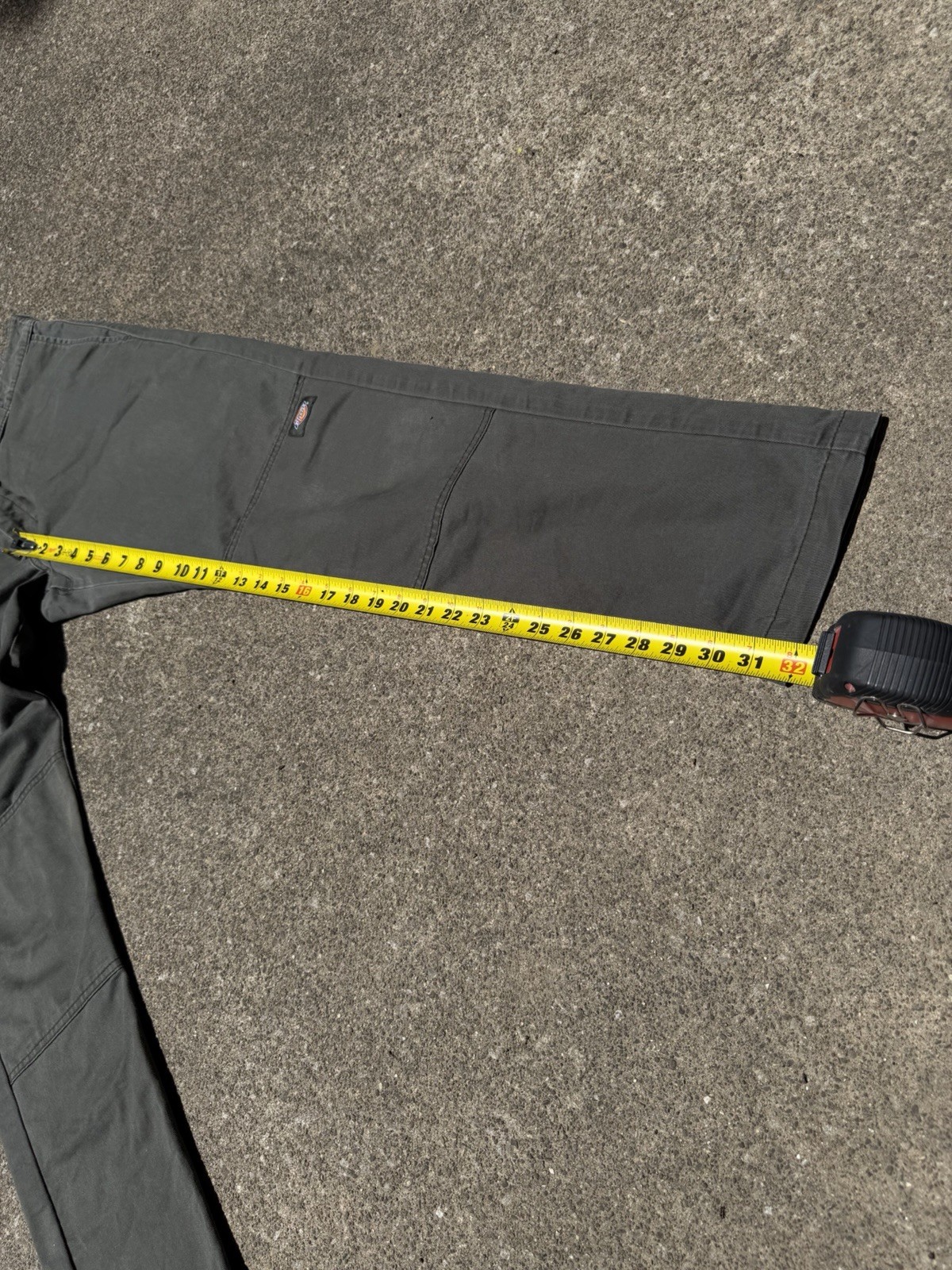 Dickies Double Knee Work pants, 36 Waist, 32 L, In Olive Green Color.