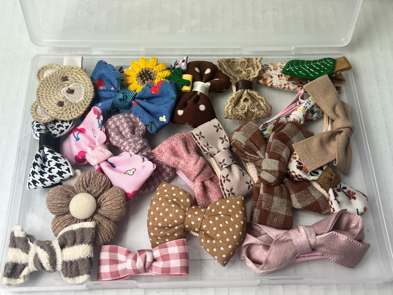 21 Pack Baby Girls Hair Clips Bows Fully Lined Non Slip Barrettes for Fine Hair