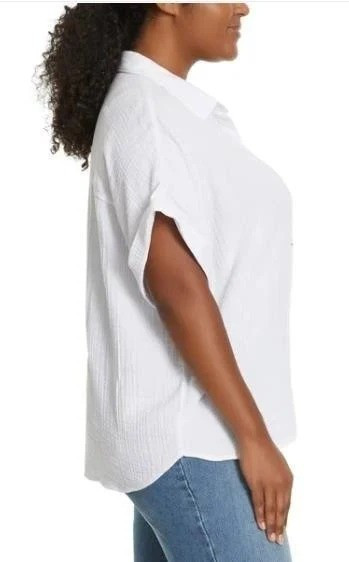 Jessica Simpson Women’s Short Sleeve Gauze Top