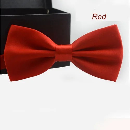 Bowtie Mens Adjustable Formal Wedding Party Necktie Bow Tie Solid Color Tuxedo