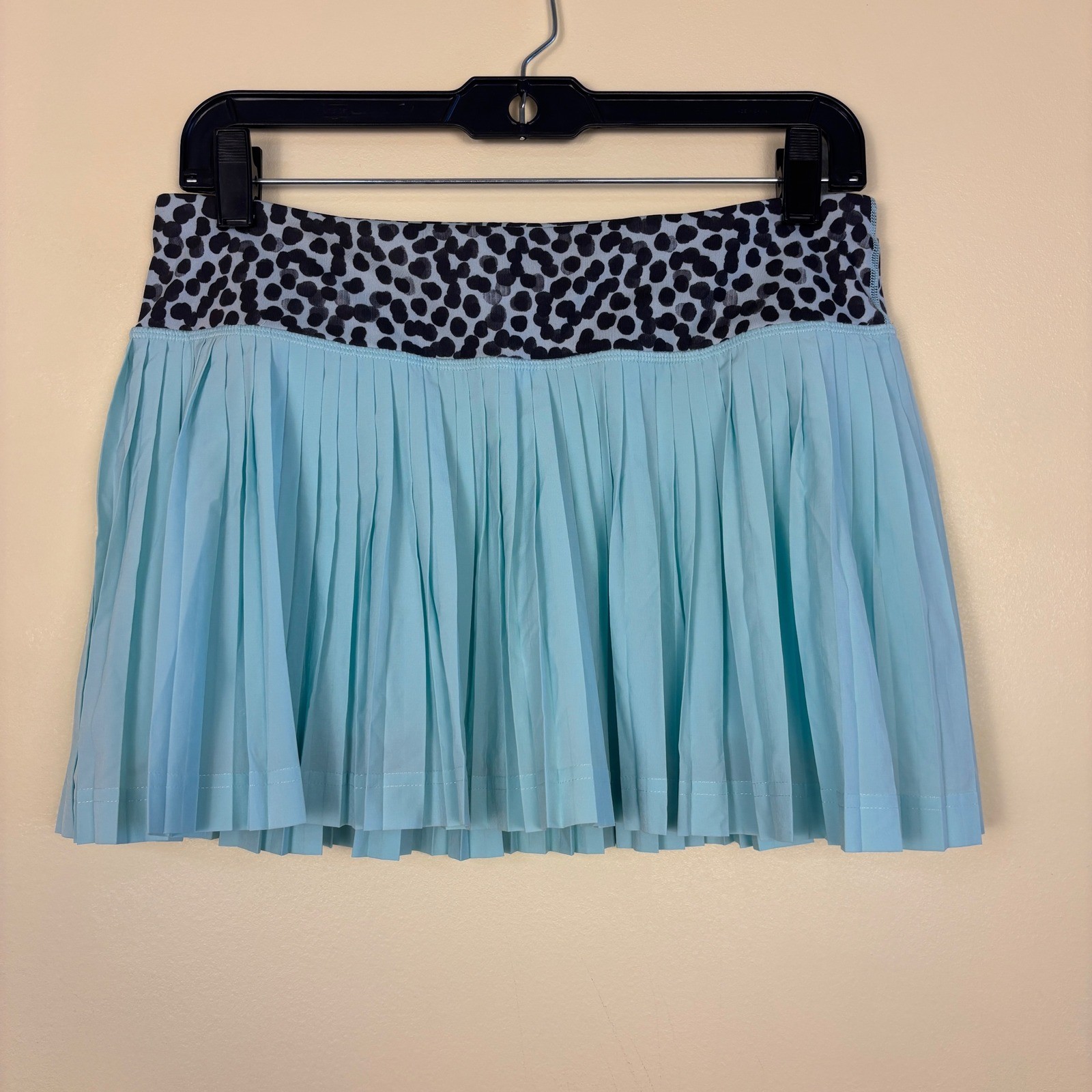 LULULEMON Pleat To Street Skirt II Tranquil Blue/Black Women Size 6 Activewear