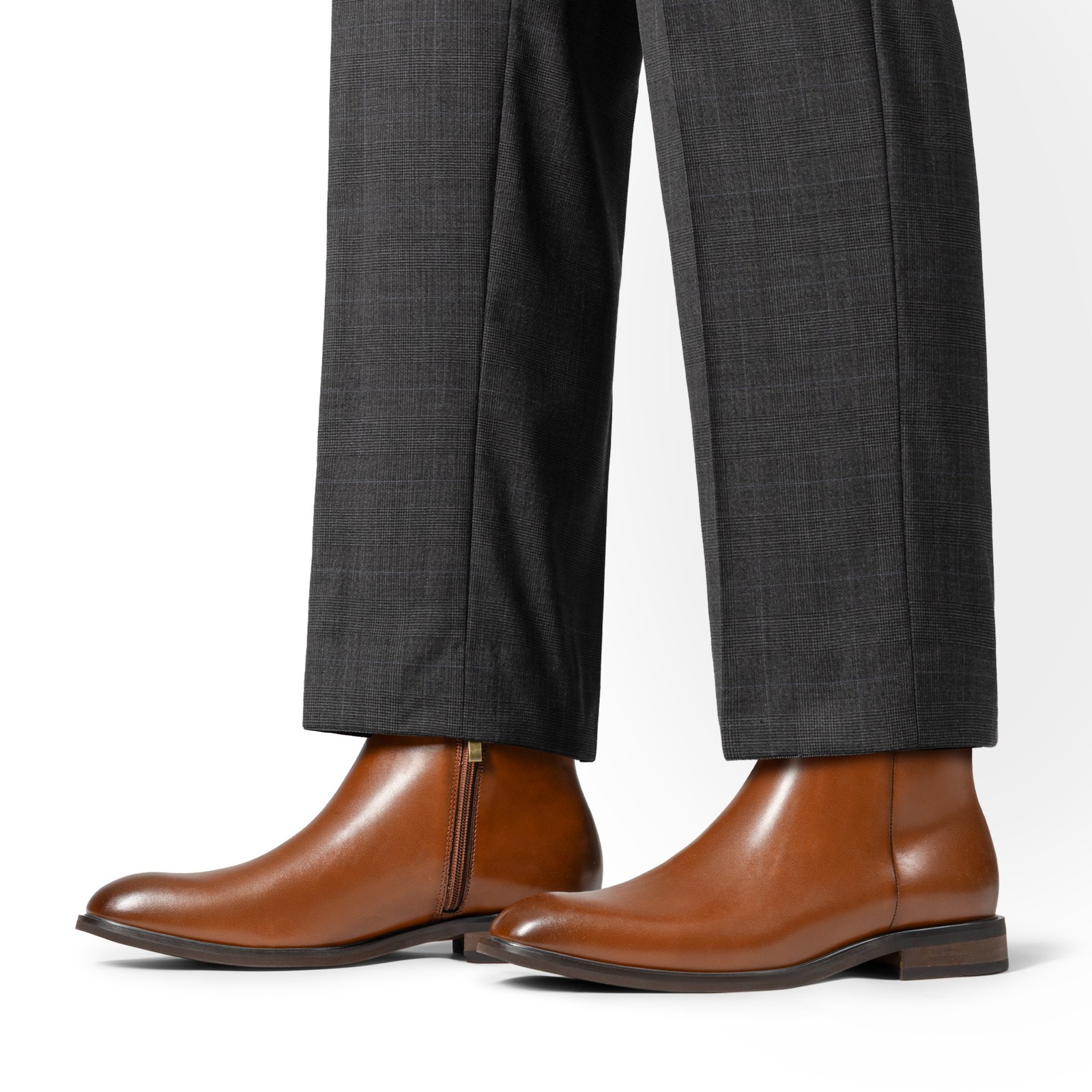 Men’s Chelsea Boots Zip Fashion and Comfort Ankle Dress Boot for Wedding Party