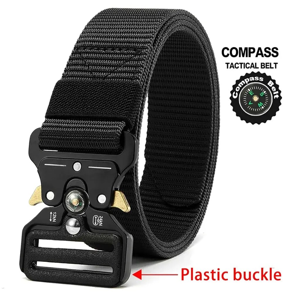 MEN Casual Military Tactical Army Adjustable Quick Release Belts Pants Waistband