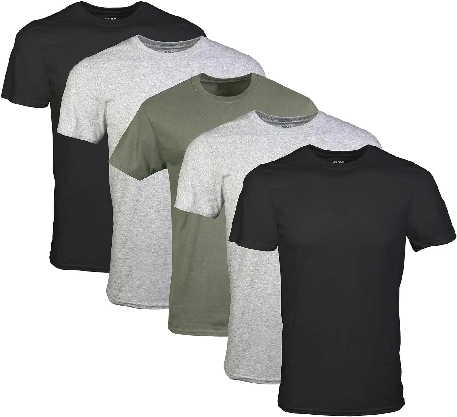 Gildan (5-pack) Bulk Solid Ultra Cotton Short Sleeve Blank Tee T-Shirt S-XL 5000