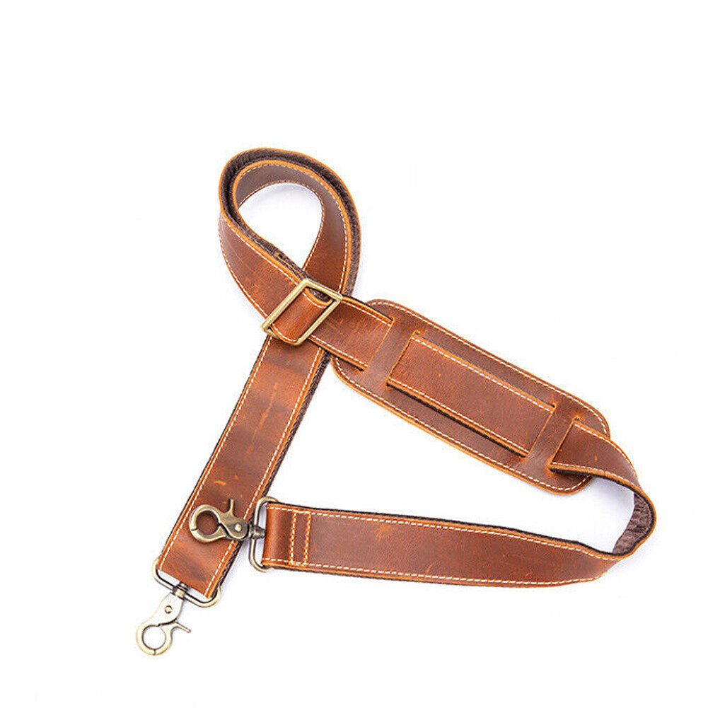 For Briefcase Luggage Messenger Bag Genuine Leather Replacement Shoulder Strap