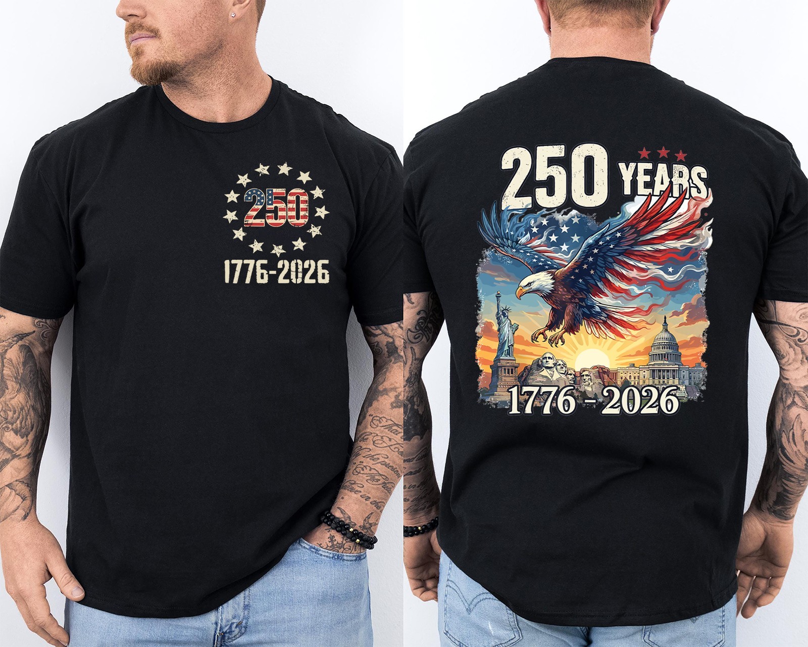 250th Anniversary USA t-shirt American Independence Day