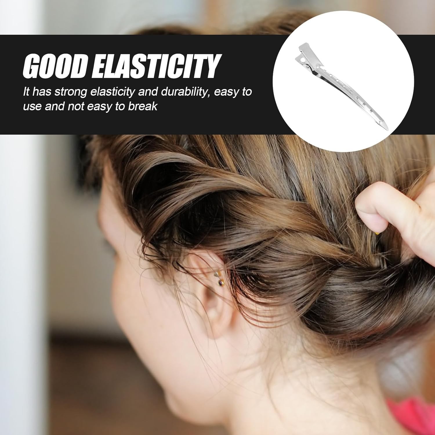 500x Silver Metal Duck Bill Hair Clips for Women -Hair Styling,Hair Coloring LOT