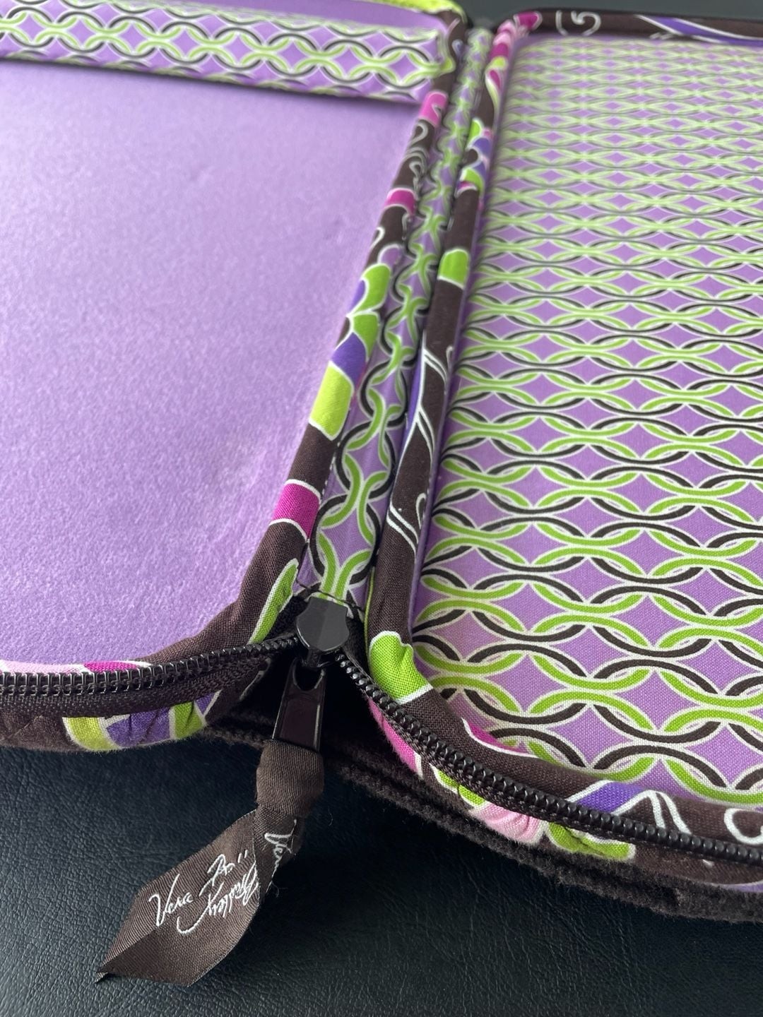 Vera Bradley Quilted Floral Laptop Computer Bag with Shoulder Strap