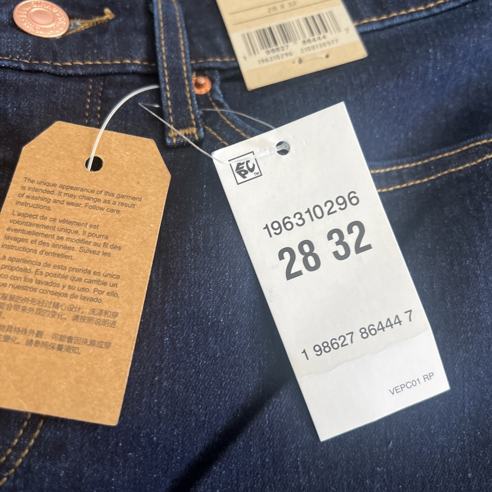 Levi’s Women’s 314 Shaping Straight Mid-Rise Stretch Denim Jean Size 6 28×32