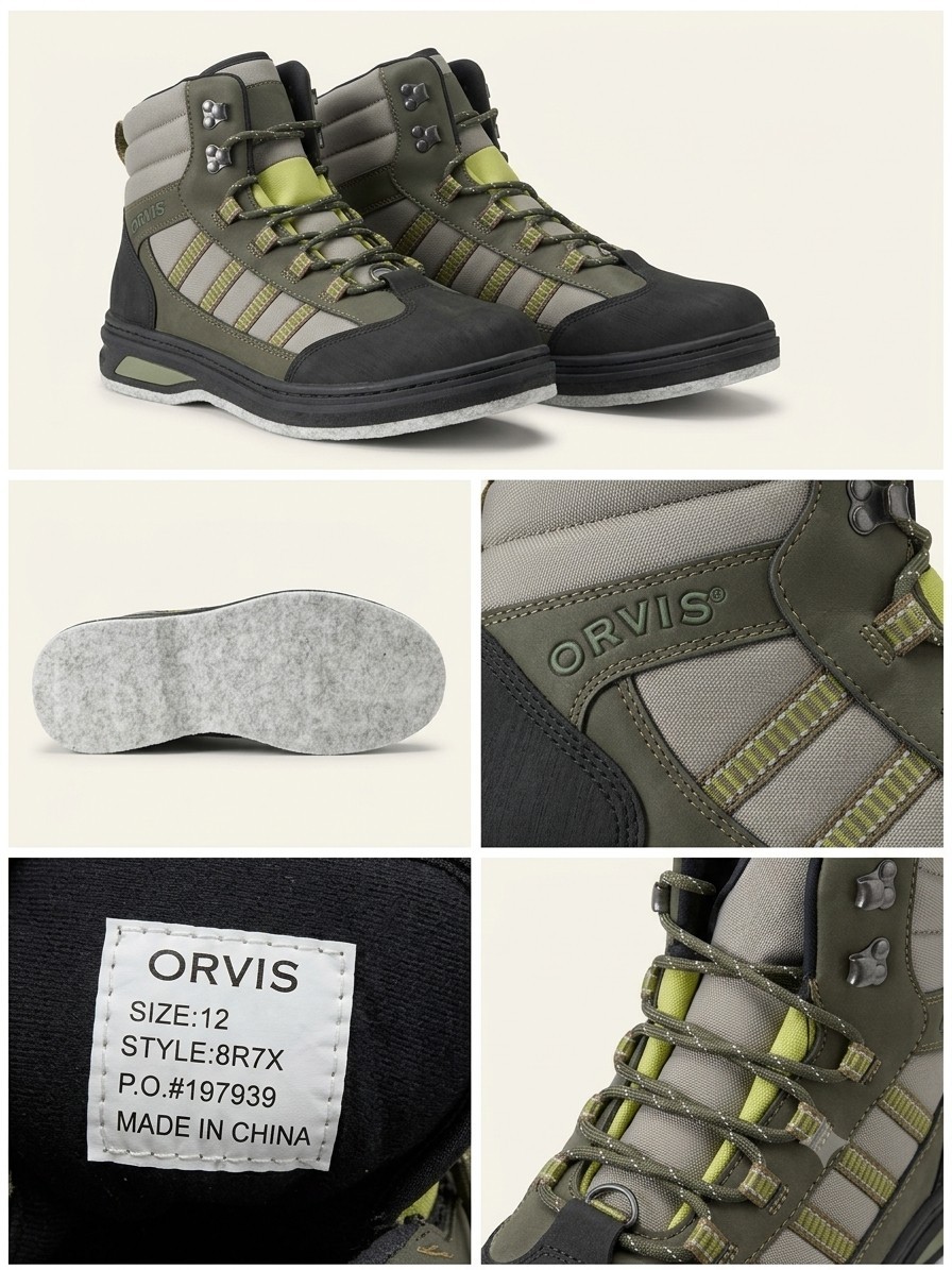 Orvis Encounter Fly Fishing Wading Boots Felt Sole Men’s Size 12 New No Box