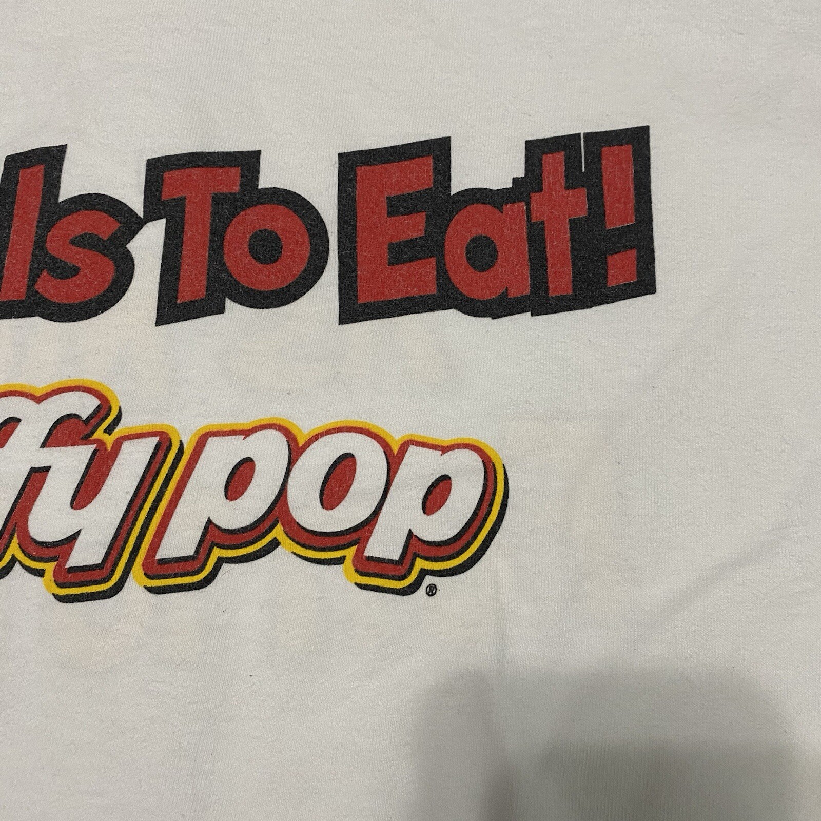 Jiffy Pop Shirt As Much Fun To Make Promo Size XL 2 Sided HAS HOLE & SHOWS AGING