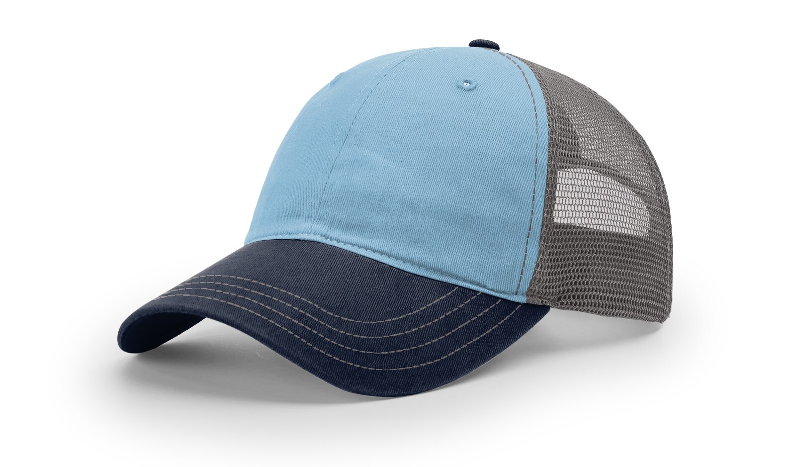 Richardson 111 Garment Washed Trucker Hat Unstructured Mesh Back Relaxed OSFM