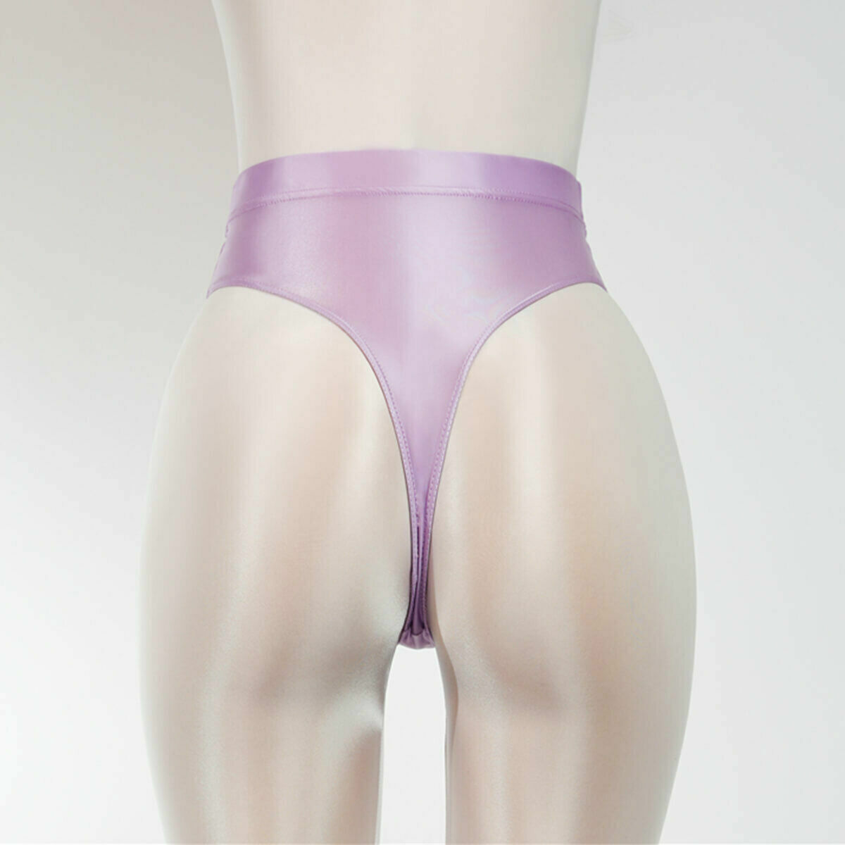 Womens Silky Satin Shiny Thong Briefs Panties Lingerie Underwear T-Back Knickers