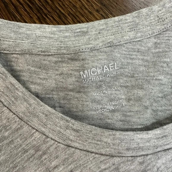 Michael kors beaches tee in grey SIZE L