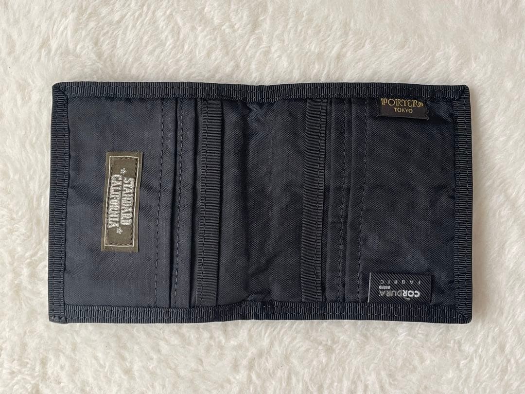 Porter Standard California Bifold Wallet Used Leather Black Condition