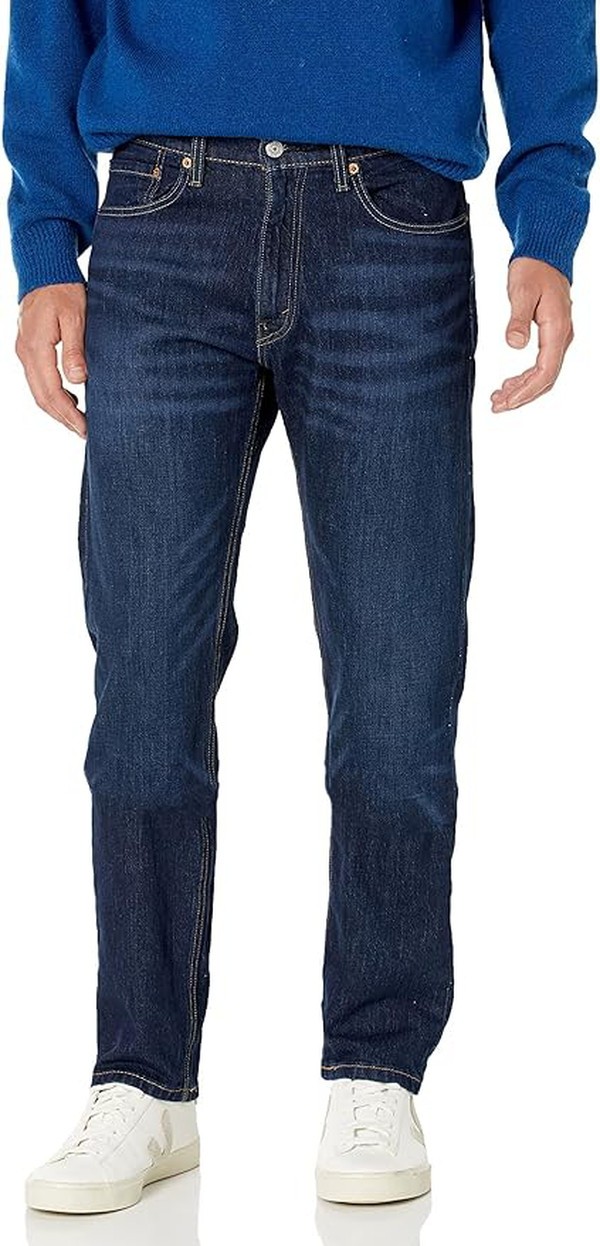 Levi Men’s 505 Regular Fit Jeans, Dark Denim Wash 36W X 30L NEW SEALED !
