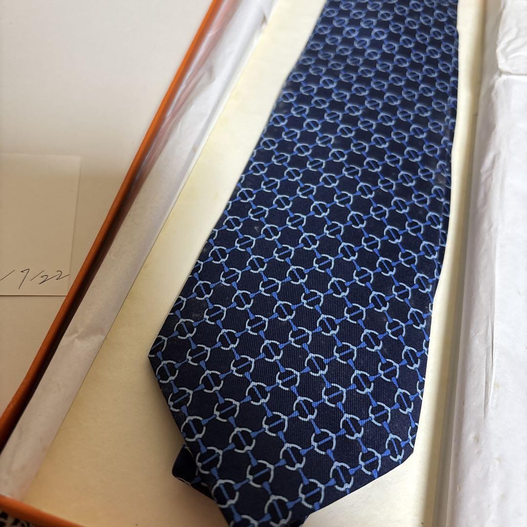 Hermes Tie – Used Long-Term Storage No Returns or Claims Accepted