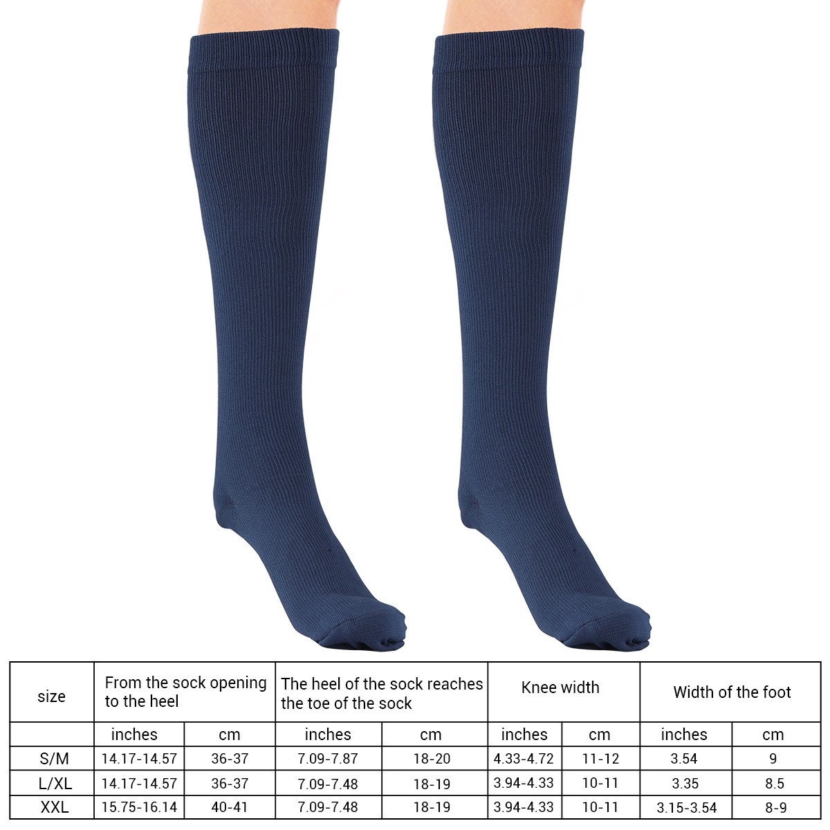 6 Pairs Copper Compression Socks 15-20mmHg Graduated Support Mens Womens S-XXL