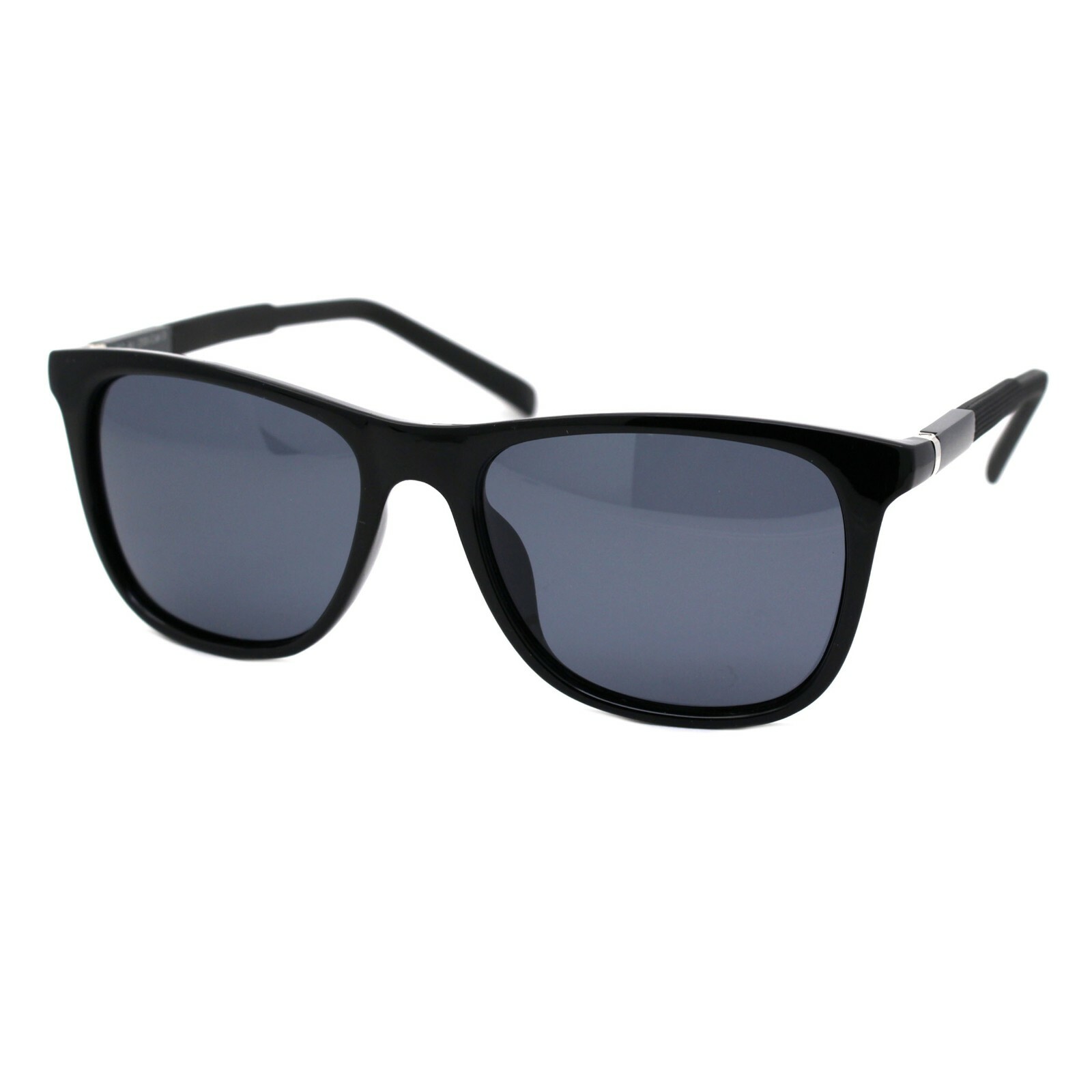 TAC Polarized Lens Mens Square Sunglasses Aluminum Temple Spring Hinge