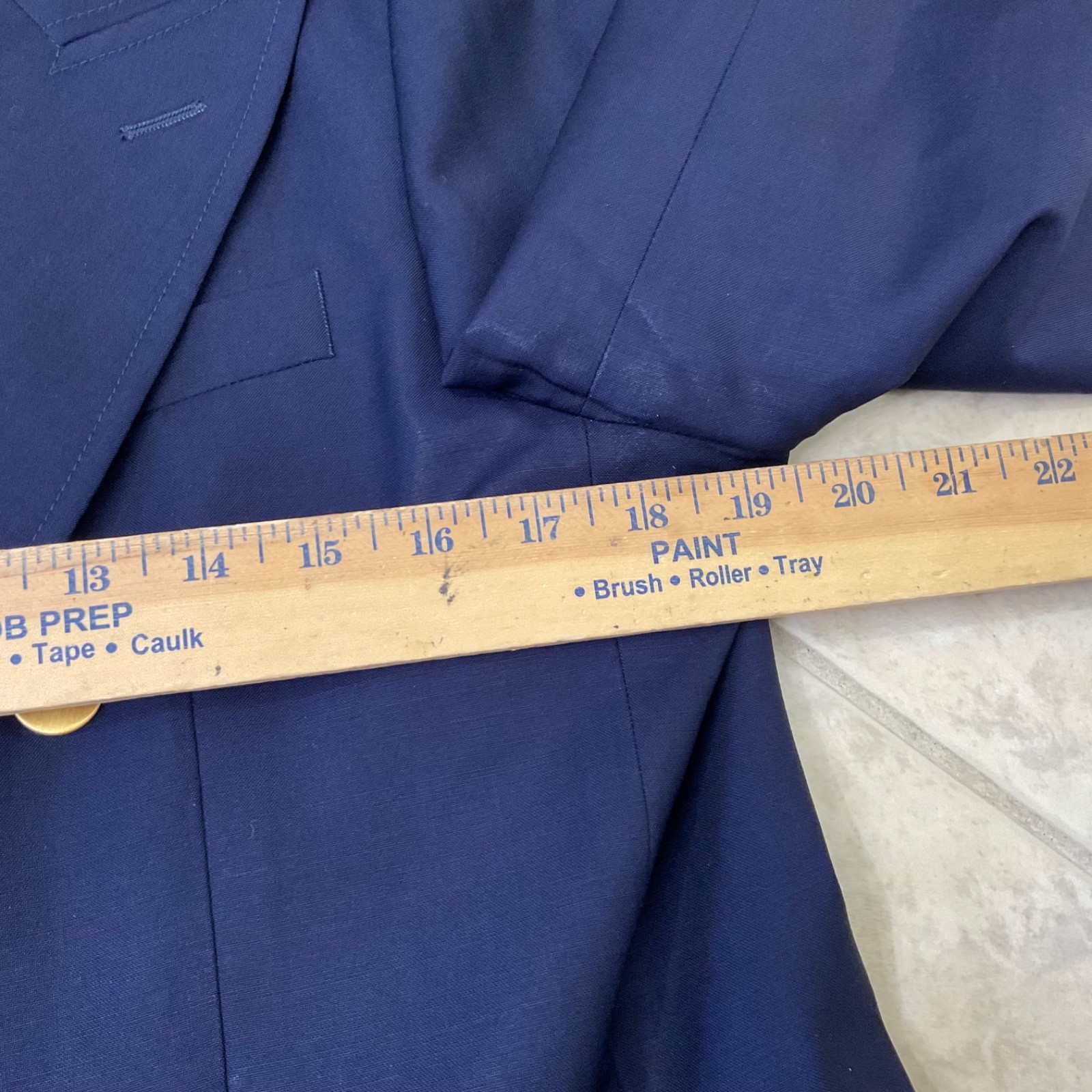 Gucci Uniform Blazer Navy Wool Mohair EU 48 US 38 Replacement parts only flaws*