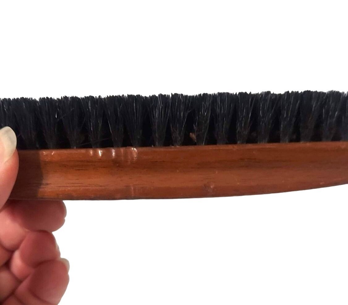 Vintage Wooded Base Shoe Shine Brush Chase Mfg. Co. High Point, North Carolina