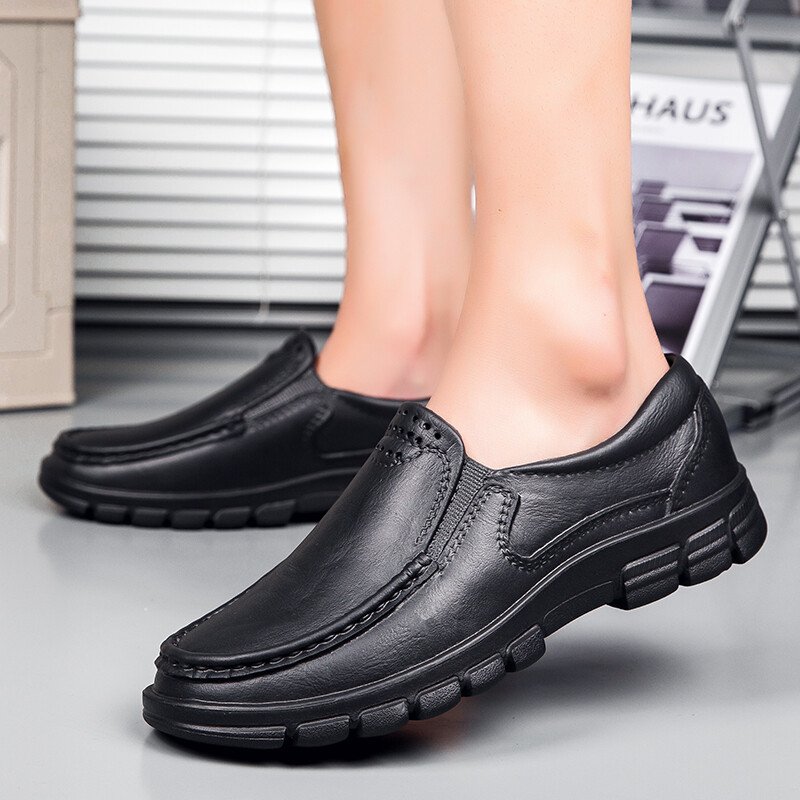 New Men Chef Shoes Kitchen Non-slip Safety Shoes Oil-proof Slip-On Work Shoes US