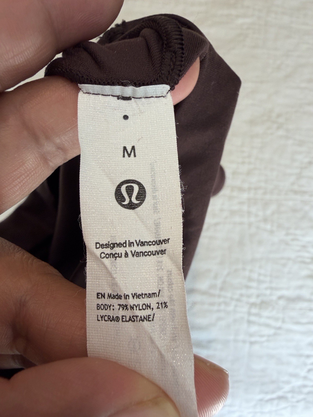 lululemon Women’s Halter Neck One-Piece Bodysuit Brown M Moderate Compression