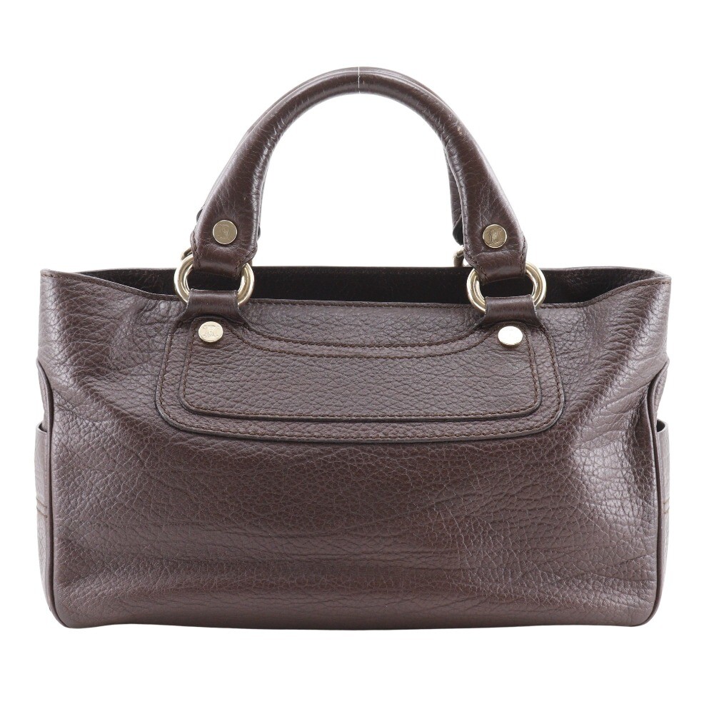 CELINE Boogie bag Handbag 134023 Brown Brown leather Women