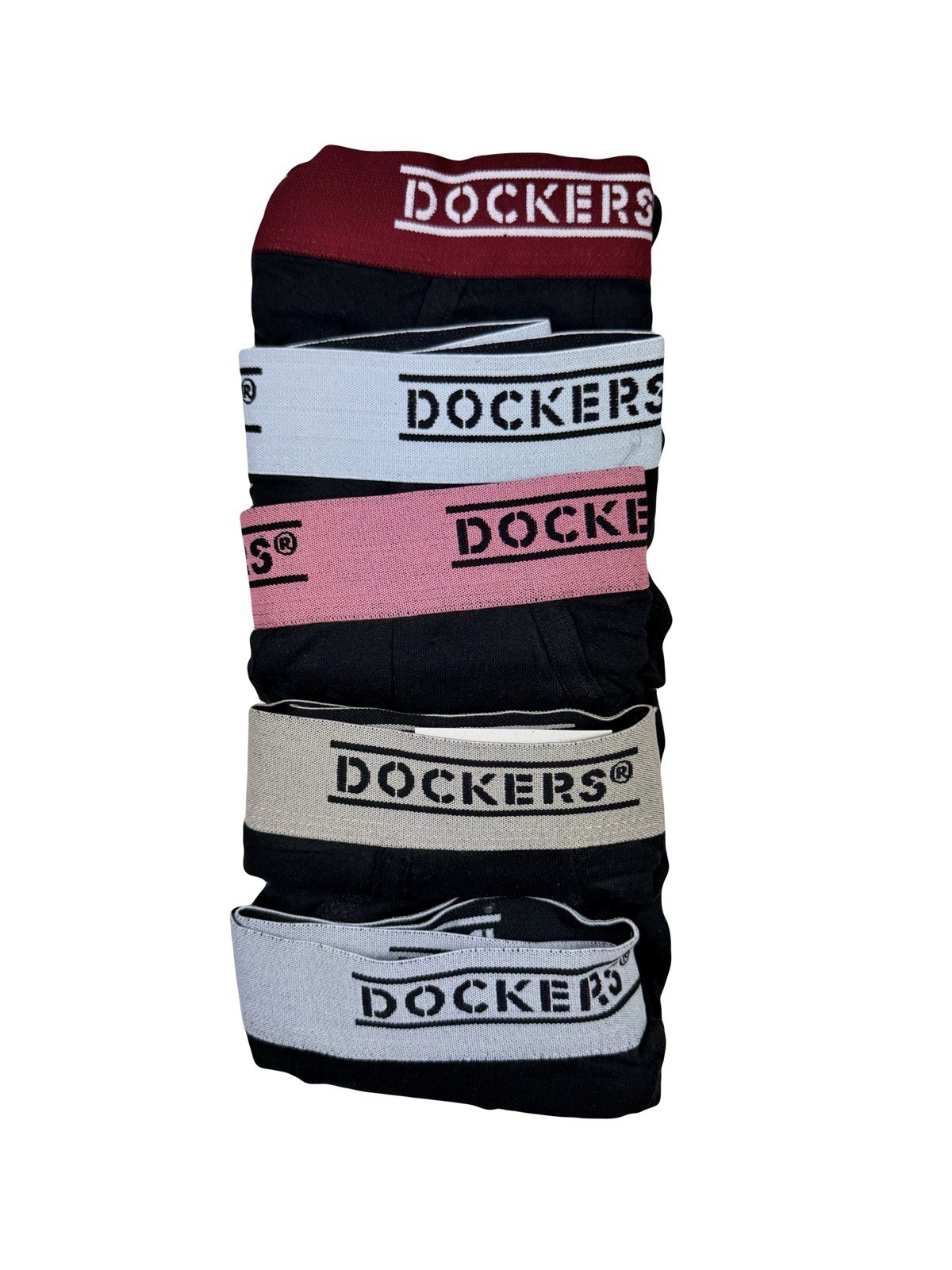 NWT Dockers. Men’s 5 Pack. Premium Cotton Fly Front Briefs. Black. MSRP $38.00