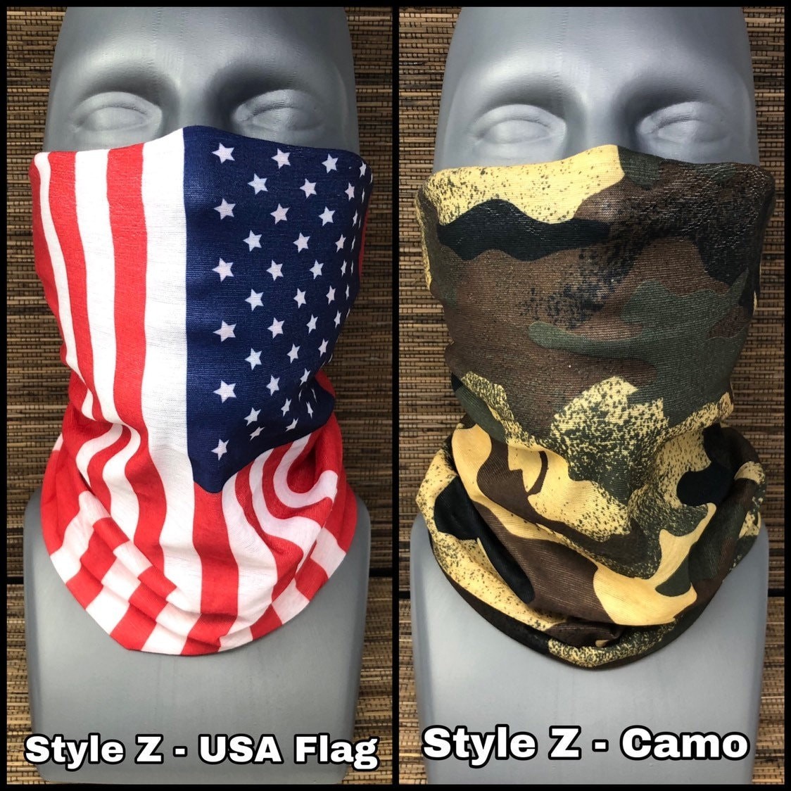 Black Paisley Face Mask Neck Gaiter Motorcycle Balaclava Tube Bandana Bike Mask