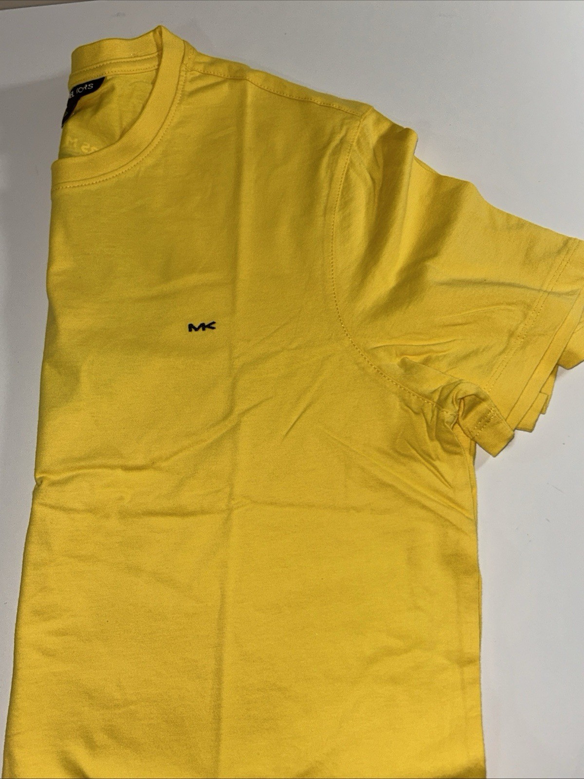 Michael Kors Meringue Yellow Black Logo Shirt – Size XL – NEW!