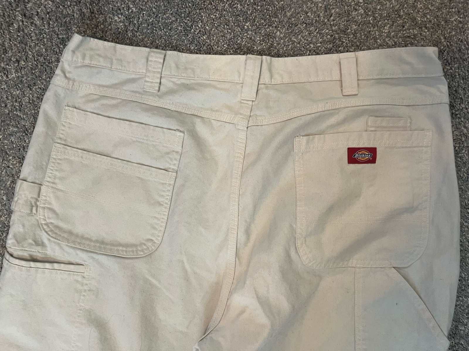 Dickies Pants Men 42×34 Ivory Carpenter Painter Straight Leg Relaxed Pants