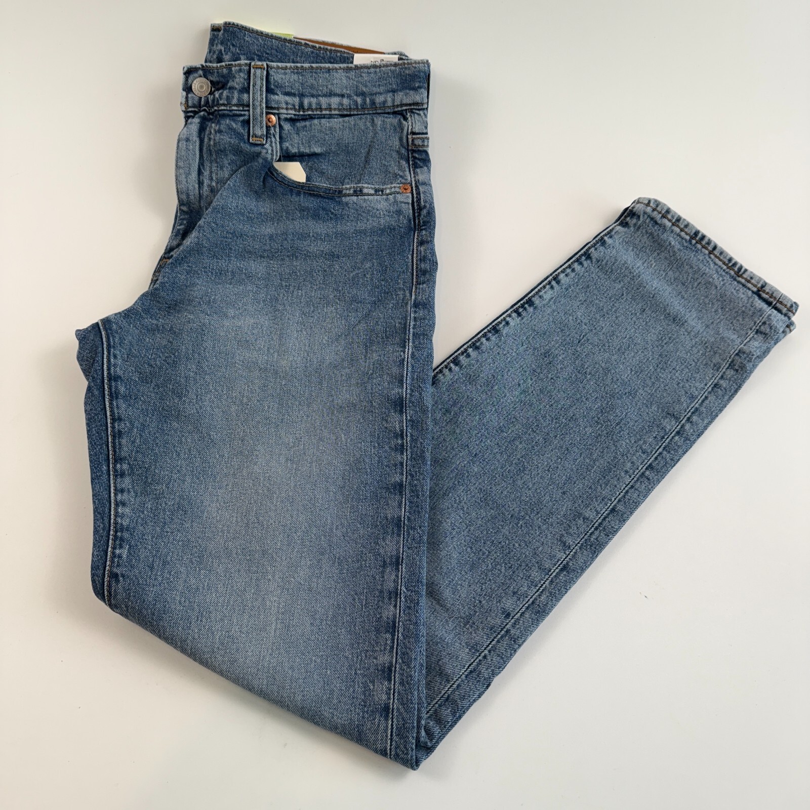 Levi’s Premium Men 502 Taper Fit Zip Fly Tapered Leg Stretch Jeans Blue NWT