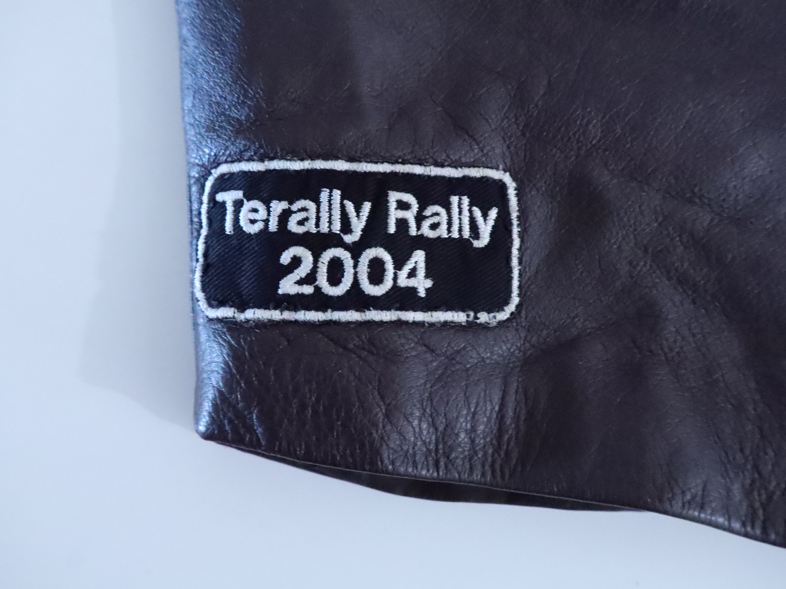 80s 90s Motorcycle Rally Worn Danish Scottish Highland Brown Leather Biker Vest