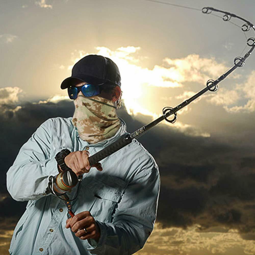 Tactical Balaclava Camo Neck Gaiter Face Mask Scarf Breathable Bandana Cover US