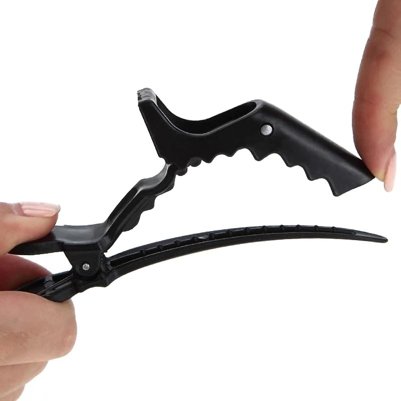 5 PCS Plastic Alligator Hair Clips Non-Slip Hairpins Salon Styling Tool – NEW