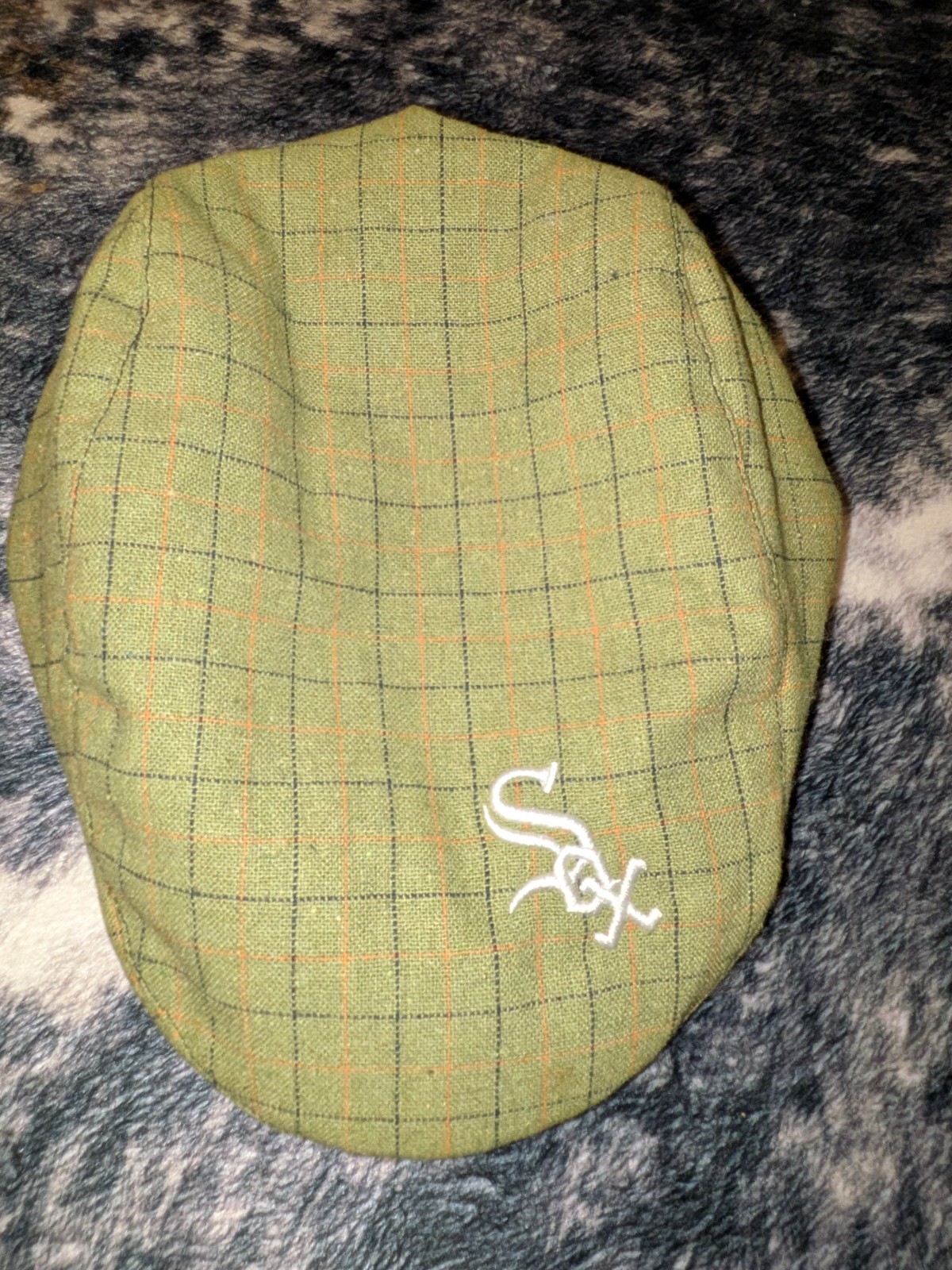 chi-Rish Lite Green Plaid Men’s Flat Cap Hat Cap, One Size