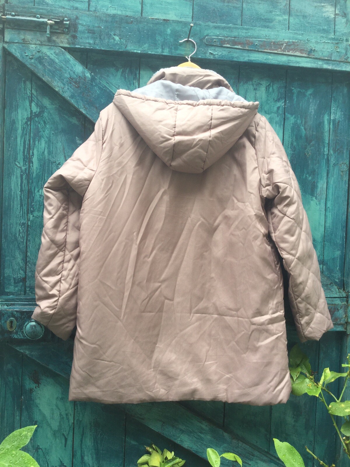 WOMENS COAT PINK QUILTED PARKA DESIGNER VINTAGE VGC WORN ON FILM INC UK PP
