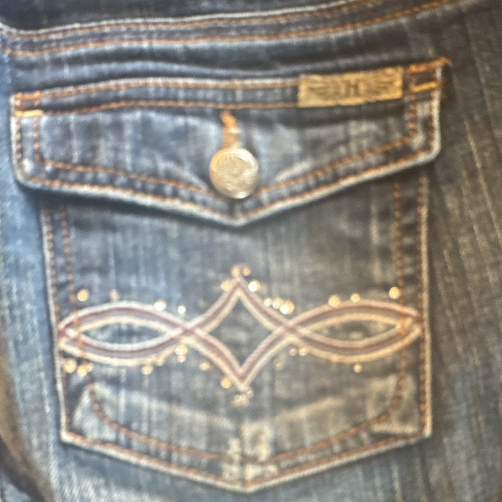 Hint Womens Jeans 7 Juniors Blue Denim Light Wash Mid Rise Western
