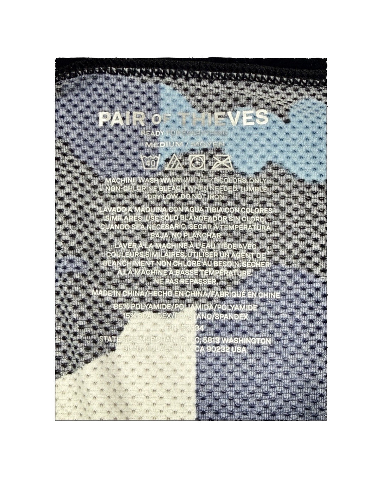 NWT. Pair of Thieves. 3 Pack. Super fit Mesh Briefs. Geometric. MRSP. $30.00