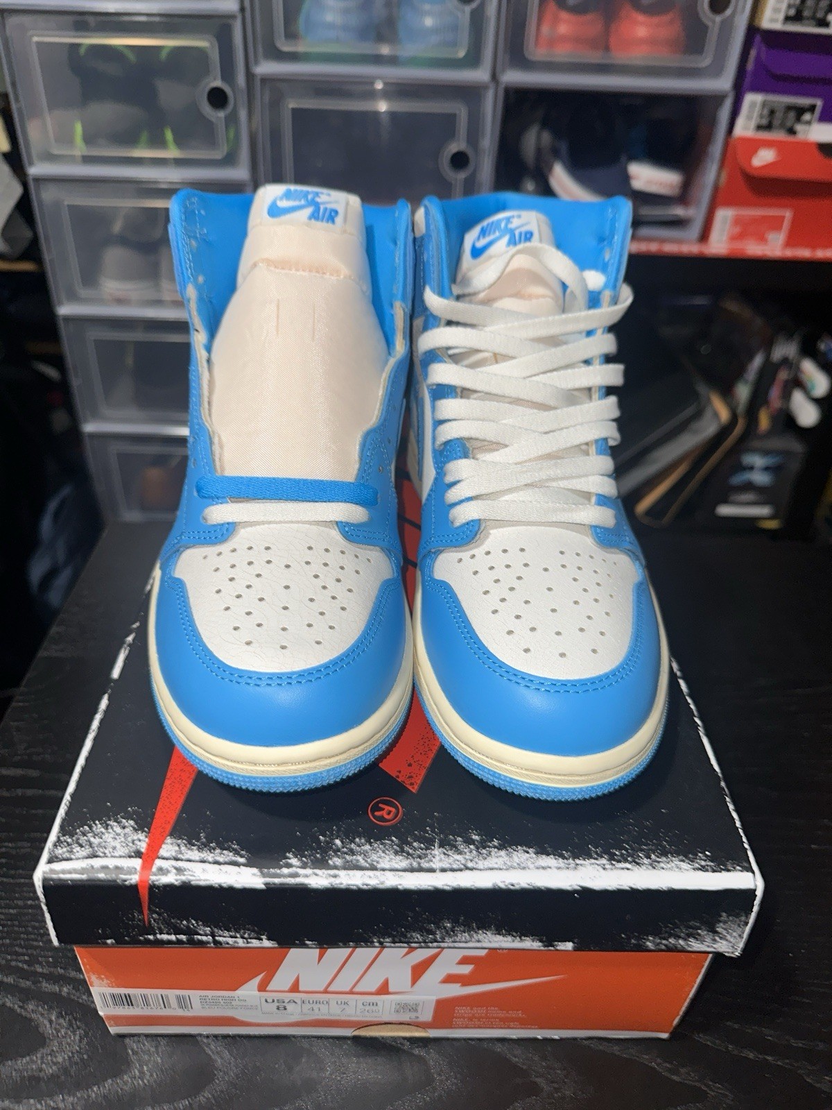 Air Jordan 1 Retro OG High Top UNC Reimagined Size 8 Mens 9.5 Womens