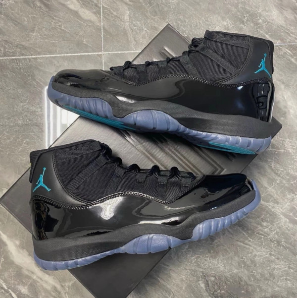 Air Jordan 11 “GAMMA” Blue Black High Top Retro Basketball Shoes For Men